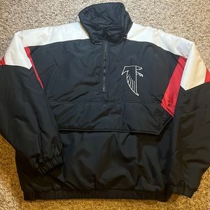 🔥 Falcons Jacket VTG Team NFL Puffer with attachable hood 🔥